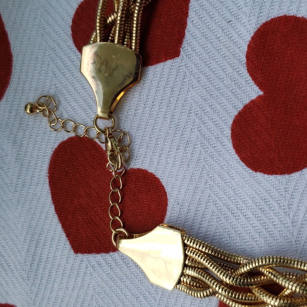 10/$20 Gold Chained Choker *T6 - Picture 3 of 3